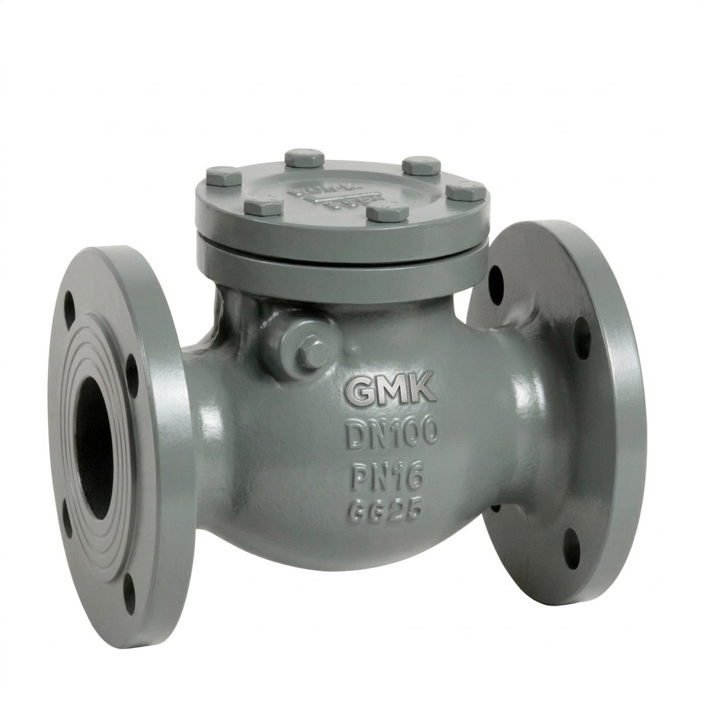 Swing check valve for industrial pipeline systems