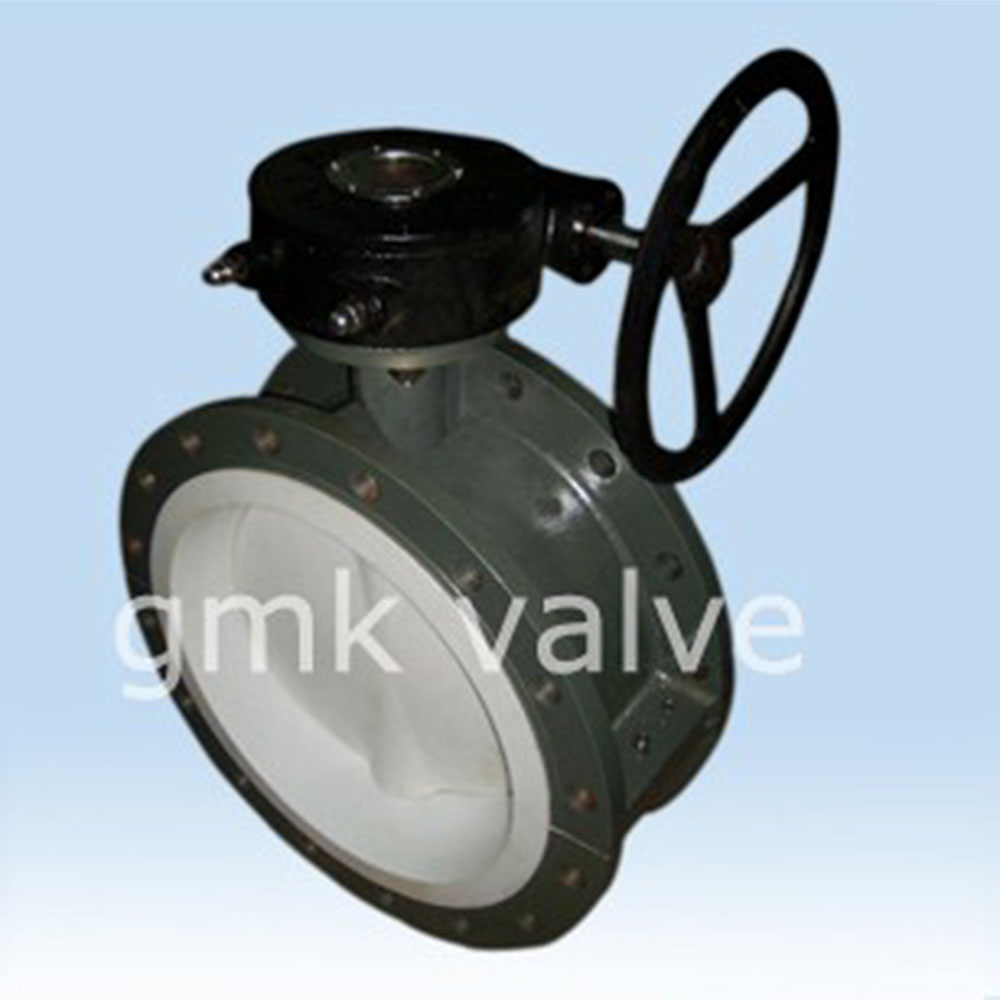 short-double-flange-fully-lined-butterfly-valve