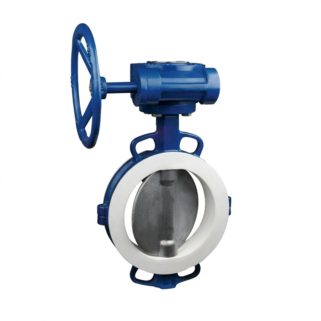 Half Lined Butterfly Valve for Chemical Processing