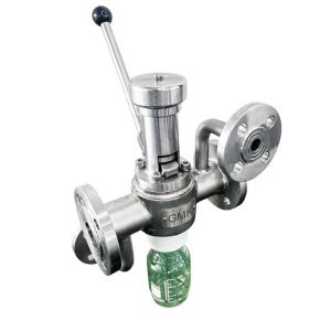 Horizontal Jacketed Needle Sampling Valve for high-viscosity and heated process media sampling