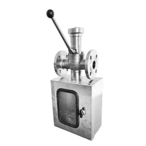Protective Needle Core Sampling Valve by GMK VALVE for safe industrial sampling